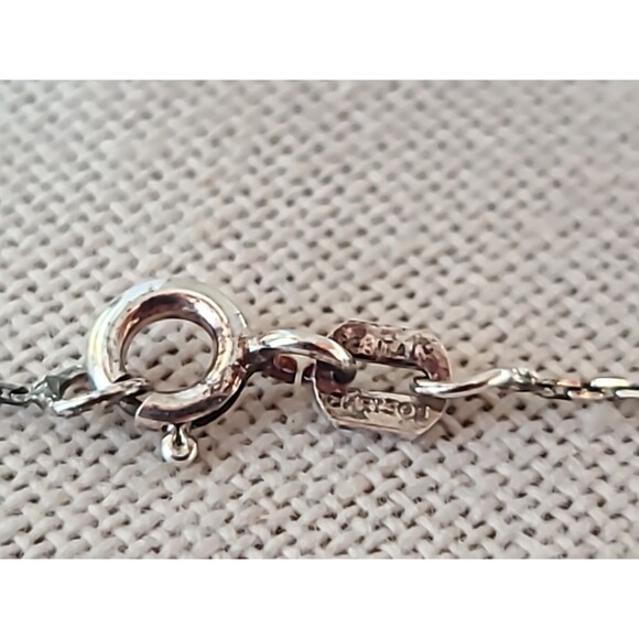 Italian 925 Sterling Silver Praying Angel Pendant Necklace Vintage - Picture 6 of 10